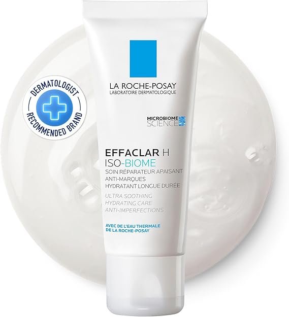 لاروش بوساي Effaclar H Isibloom العناية المرطبة الفائقة للبشرة المعرضة لحب الشباب، 40 مل | مرطب مضاد للعيوب